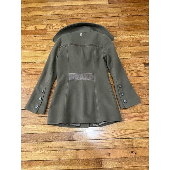 Mackage Womens Peacoat Size Medium Brown Button Down Wool Cashmere Lined Coat - Picture 11 of 15